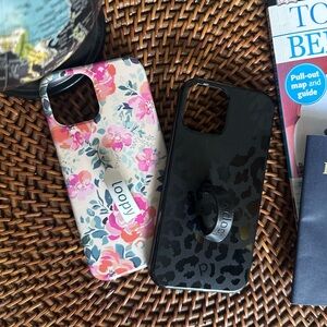 Loopy Case Set of 2 iPhone 12 Original Leopard and Floral Print Phone Cases